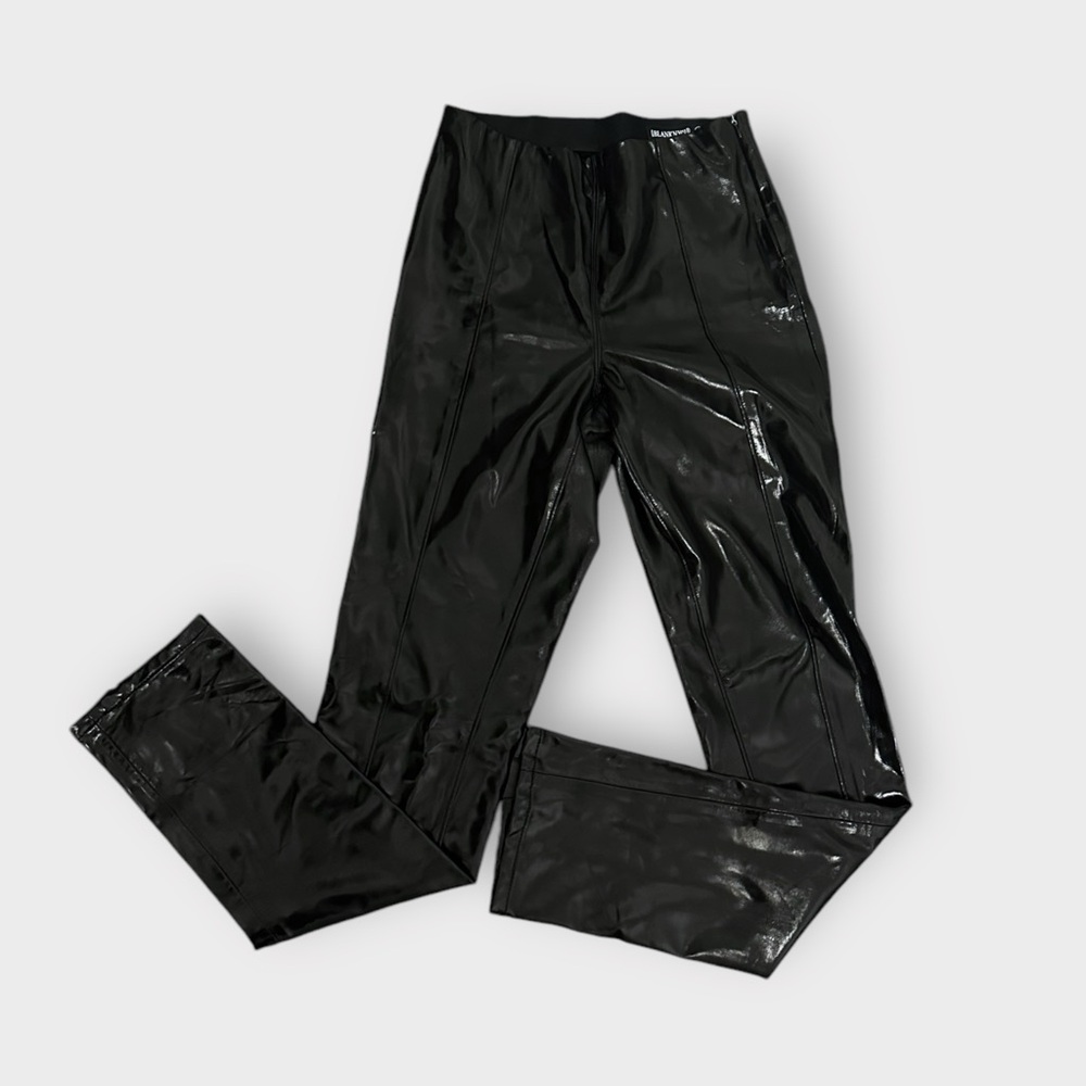 Blank NYC Black Vinyl High Waisted Pants - Picture 5 of 8
